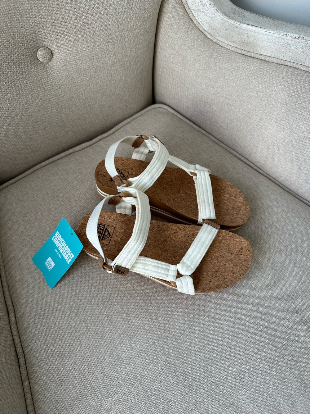 reef cushion rem hi ivory arch support sandals - Picture 12 of 12